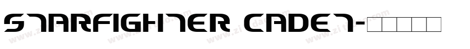 Starfighter Cadet字体转换